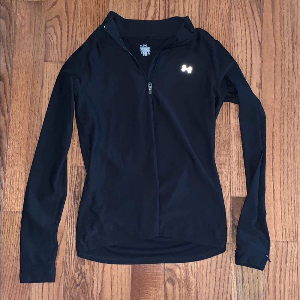 black under armour half zip
